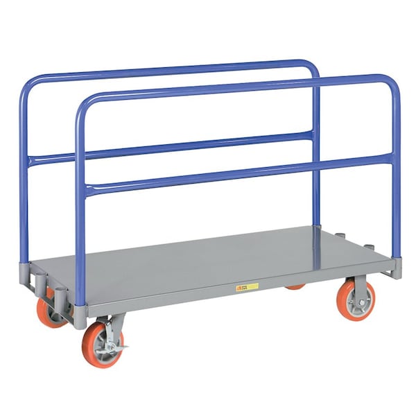 Adjustable Sheet & Panel Truck, 3600 lb Cap, 6" Poly, 30" x 72" Deck